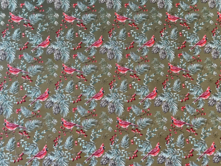 PatternPly® Scattered Cardinals & Pinecones