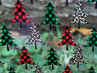 PatternPly® Buffalo & Leopard Christmas Trees