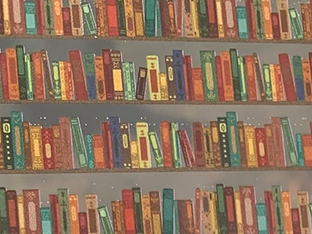PatternPly® Scattered Bookshelves