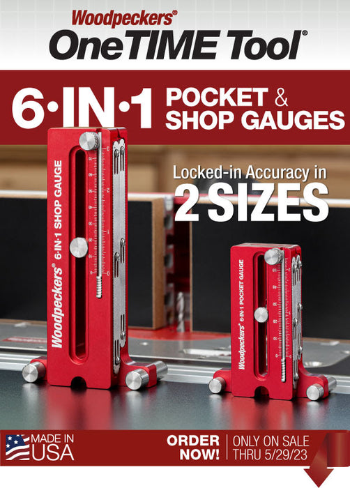 6-in-1 Pocket & Shop Gauges - 2023 OneTIME Tool