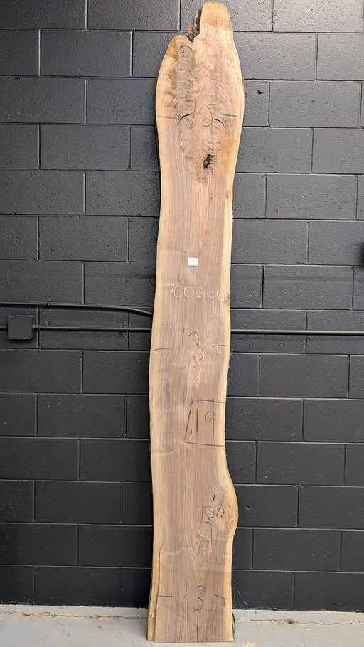 13" wide walnut slab for woodworkers