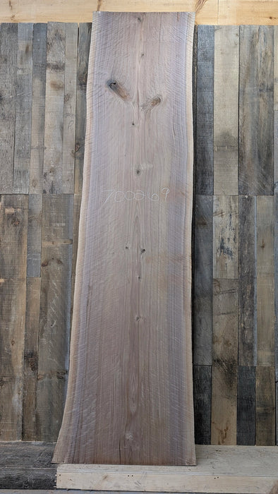 curly walnut live edge slab