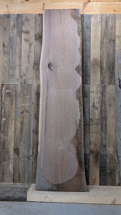 curly walnut live edge slab