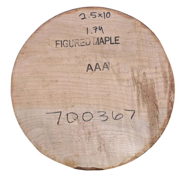 Figured Maple Bowl Blank - One of a Kind