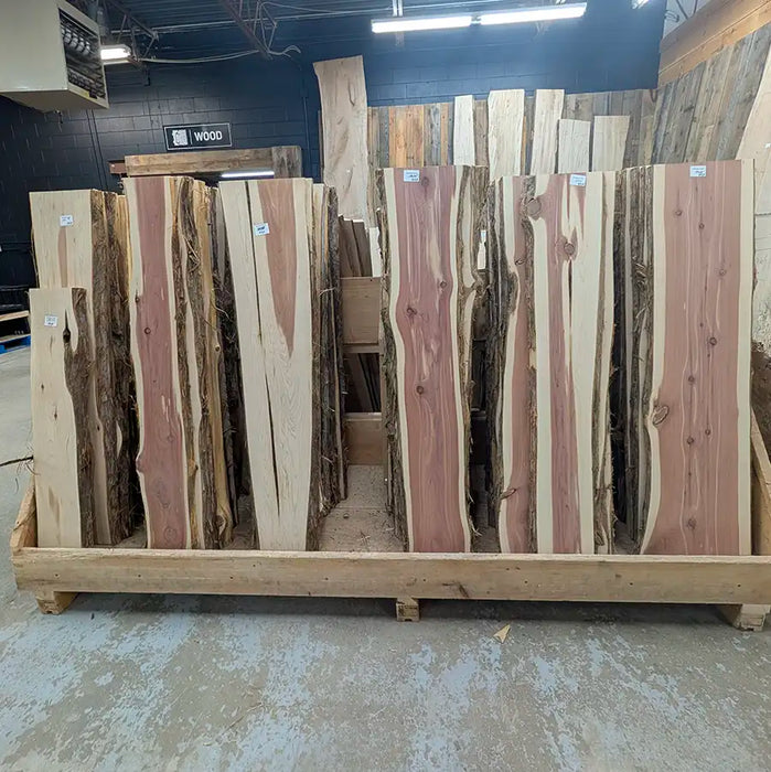 Aromatic Cedar charcuterie boards live edge