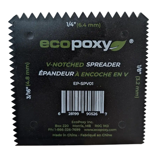 Ecopoxy V-notched spreader available to ship