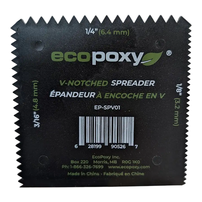 Ecopoxy V-notched spreader available to ship