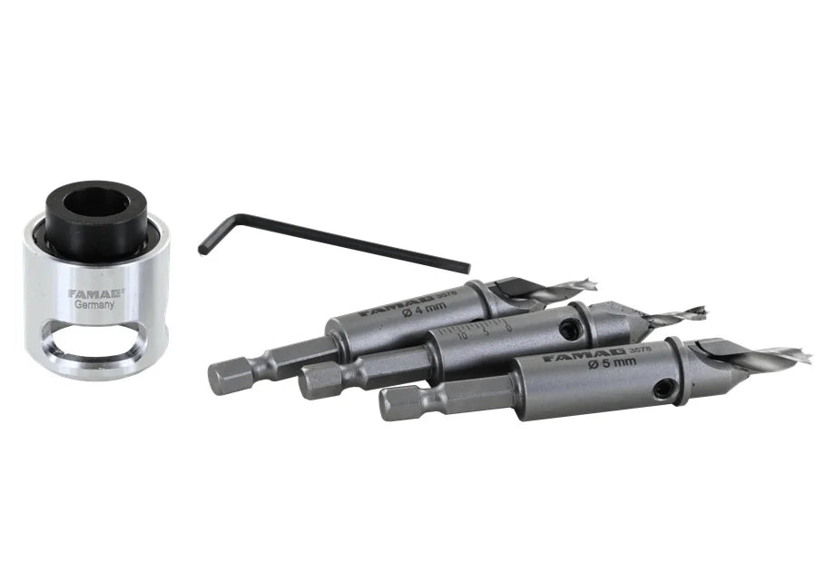 FAMAG - 60° TCT Drill-Countersink Set for Decking