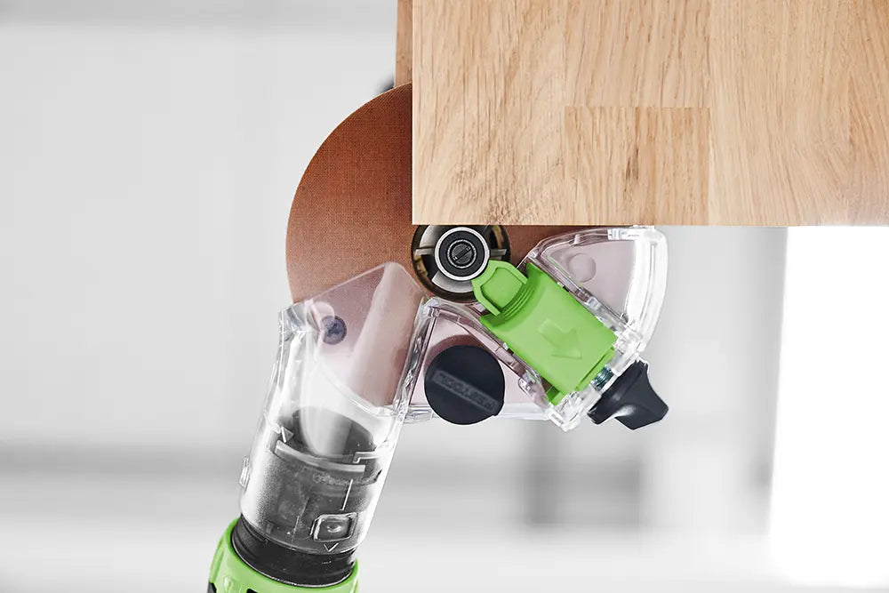 Festool - OFKC 500 Cordless Edge Router cutting a piece of wood