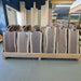 Walnut charcuterie boards live edge with small round handle and oblong handle