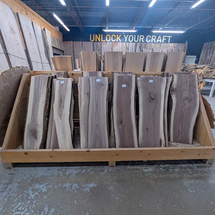 Walnut charcuterie boards live edge