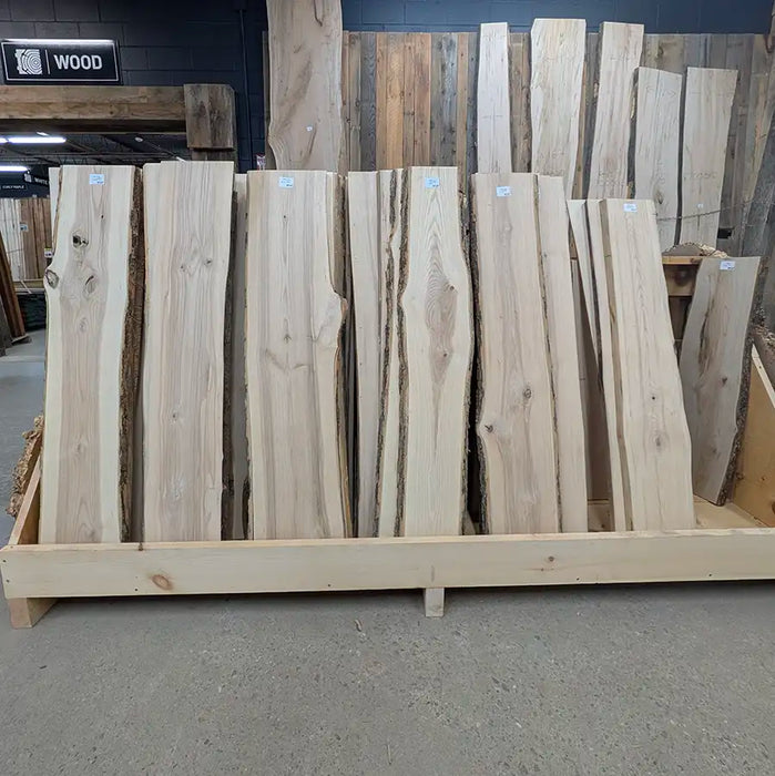 White Ash charcuterie boards live edge