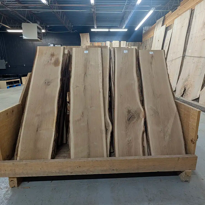 White Oak charcuterie boards live edge