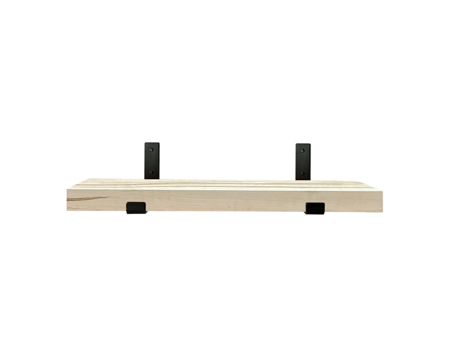 Ambrosia Maple Shelf with black brackets