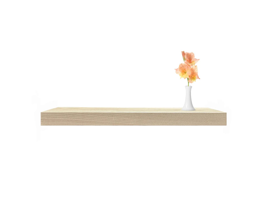 White Ash Floating Shelf