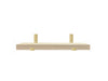 White Ash Shelf with gold brackets 