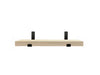 White Ash Shelf with black brackets