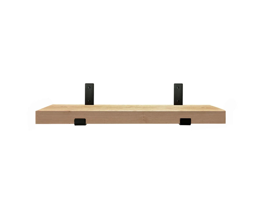Cherry Shelf with black brackets