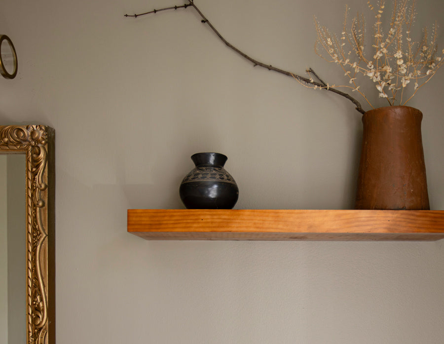 Cherry wood shelf