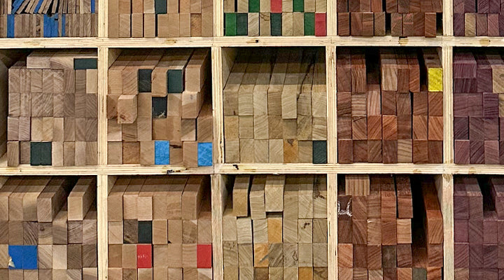 How we display cutting board blanks