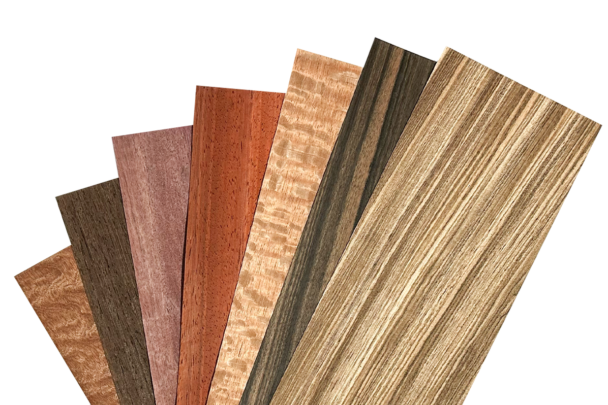 Mixed Exotic Veneer Pack — KJP Select Hardwoods