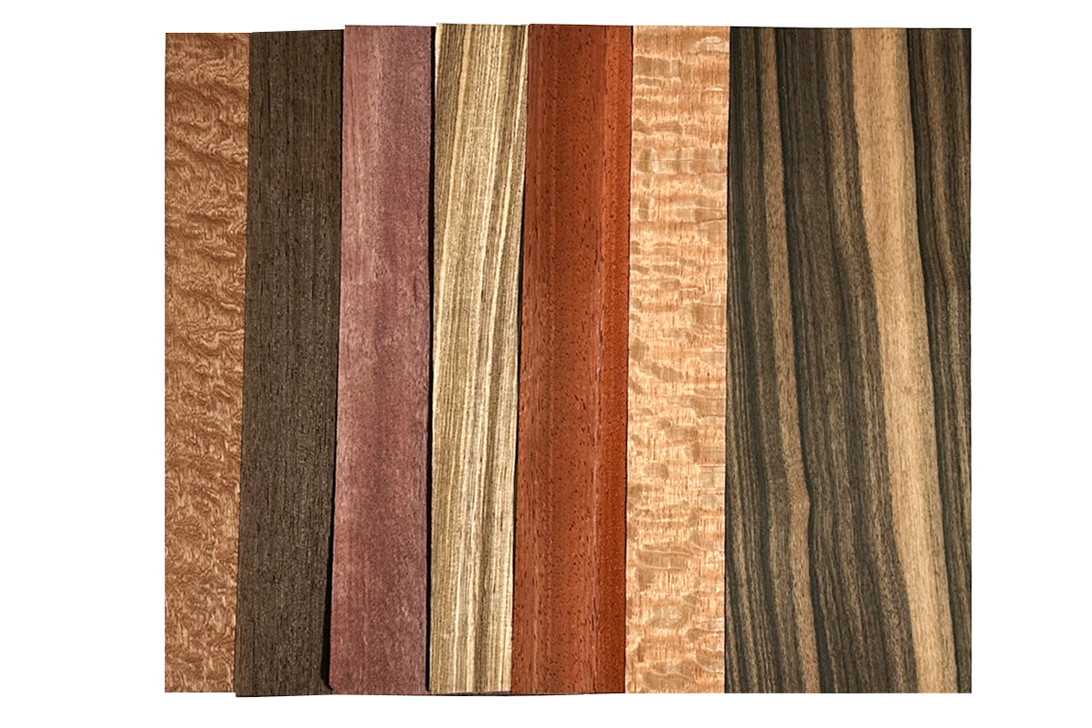 Mixed Exotic Veneer Pack — KJP Select Hardwoods