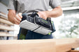 Woodworker about to start using a Festool - HLC 82 Cordless Planer