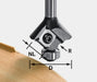 Festool - Replaceable 1mm Radius Router Bit