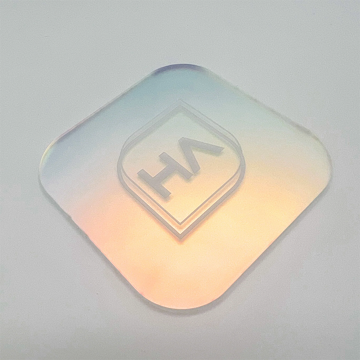 Frosted Iridescent Acrylic Sheets for laser cutting