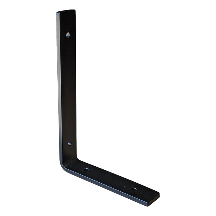 Heavy-Duty Black Steel L Shelf Bracket