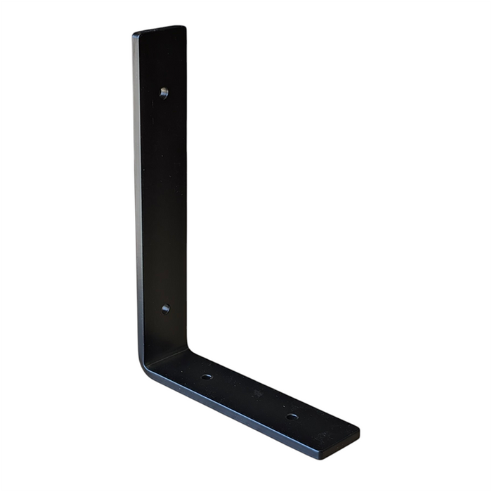 Heavy-Duty Black Steel L Shelf Bracket