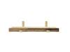 Limba Shelf with gold brackets
