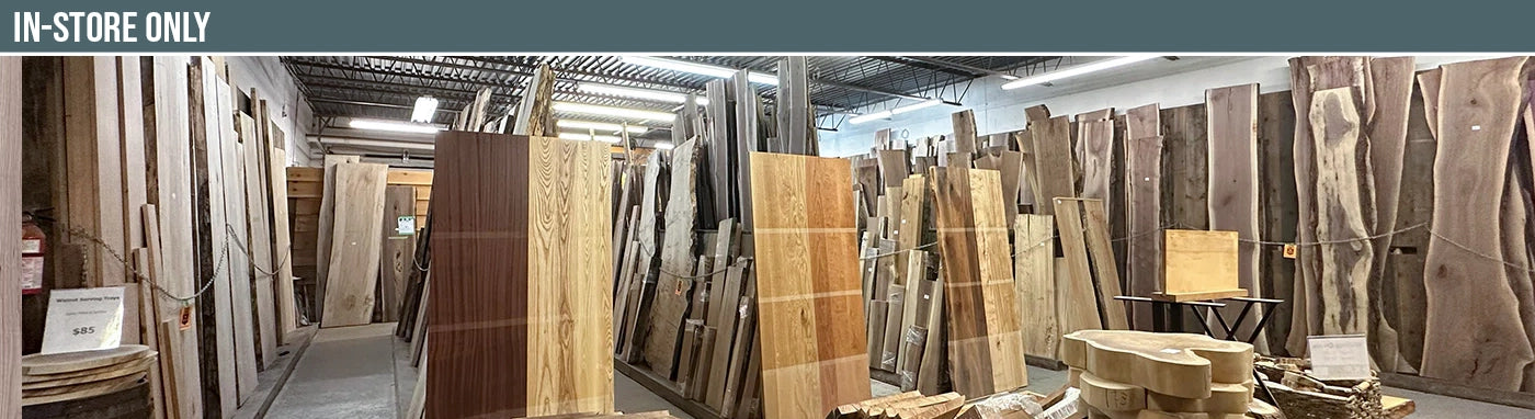 Live Edge Slabs are 25% off