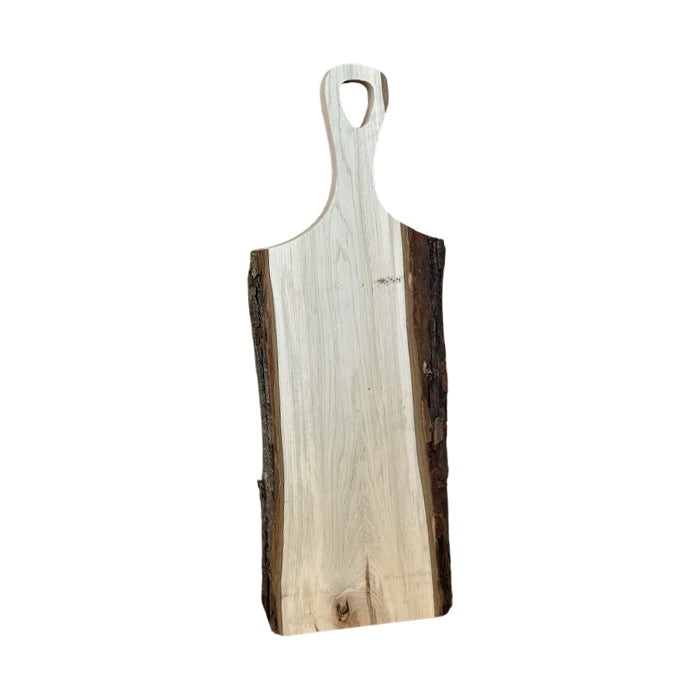 Live Edge Charcuterie Board with Classic Handle - Maple