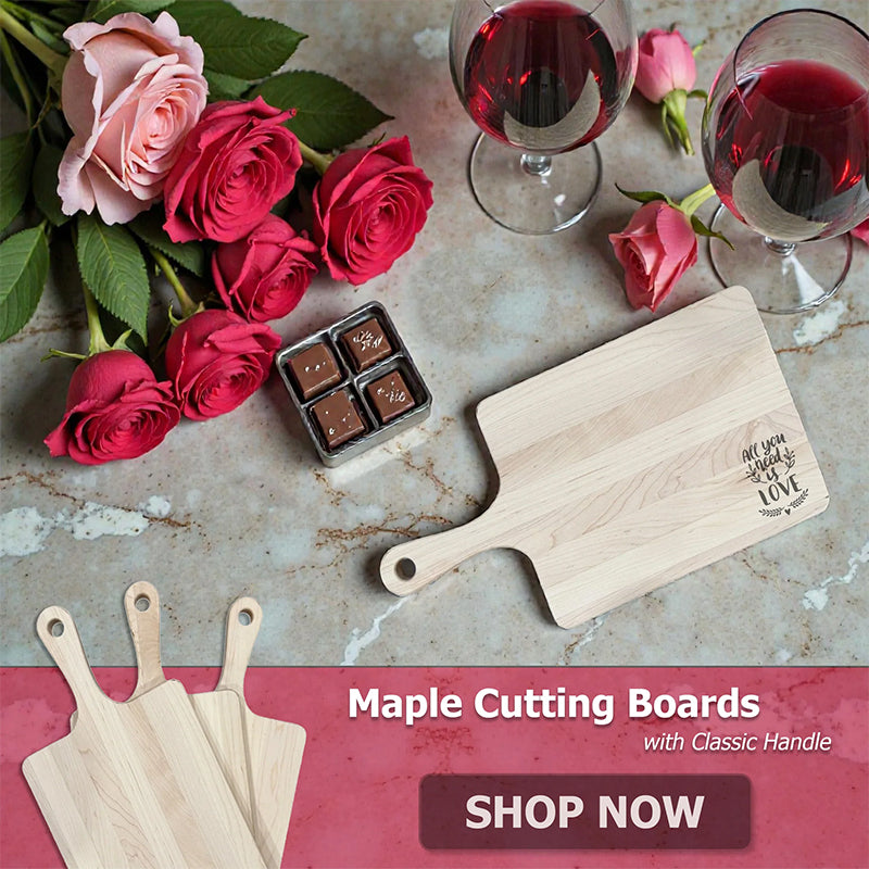 Maple Cutting Boards for Valentine's Day