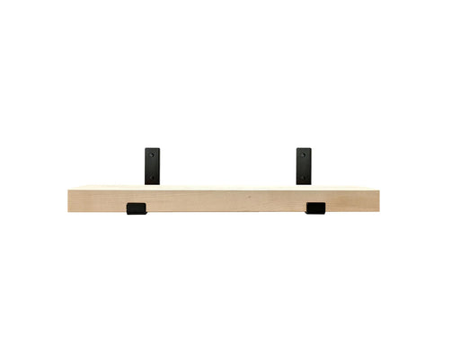 Maple Shelf with black brackets