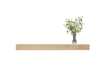 Maple Floating Shelf with a plant