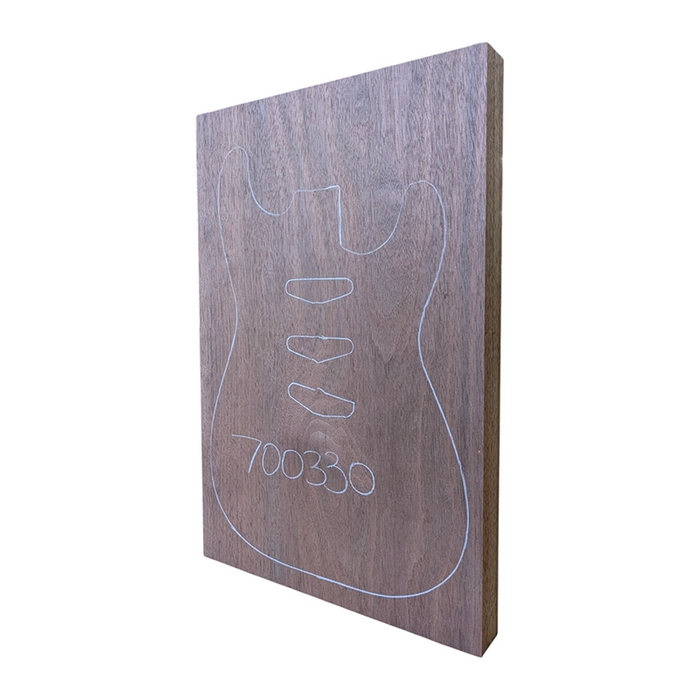 High quality Peruvian Walnut guitar body blank used to make unique custom guitars.
