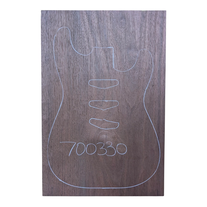 High quality Peruvian Walnut guitar body blank used to make unique custom guitars.