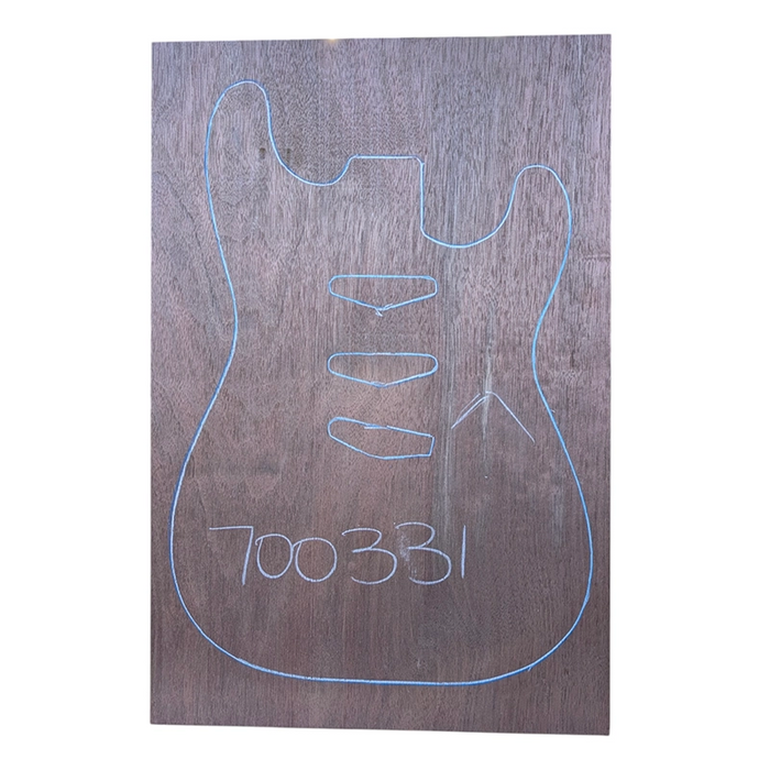 High quality Peruvian Walnut guitar body blank used to make unique custom guitars.