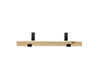 Knotty Pine Shelf with black brackets
