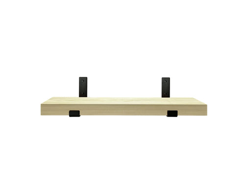 Poplar Shelf with black brackets