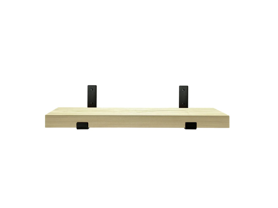 Poplar Shelf with black brackets
