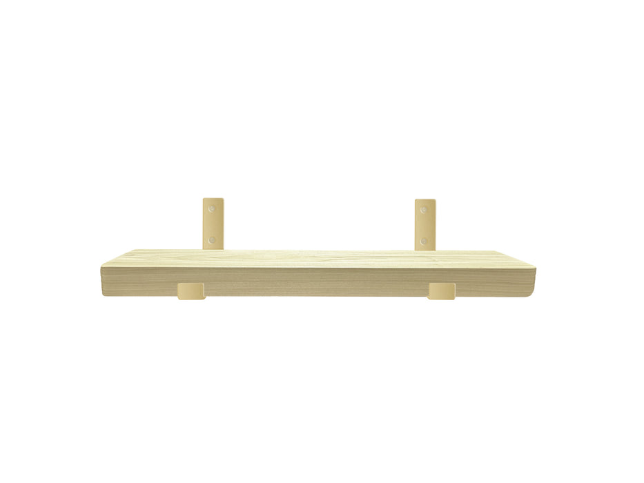 Poplar shelf gold bracket