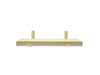 Poplar Shelf with gold brackets