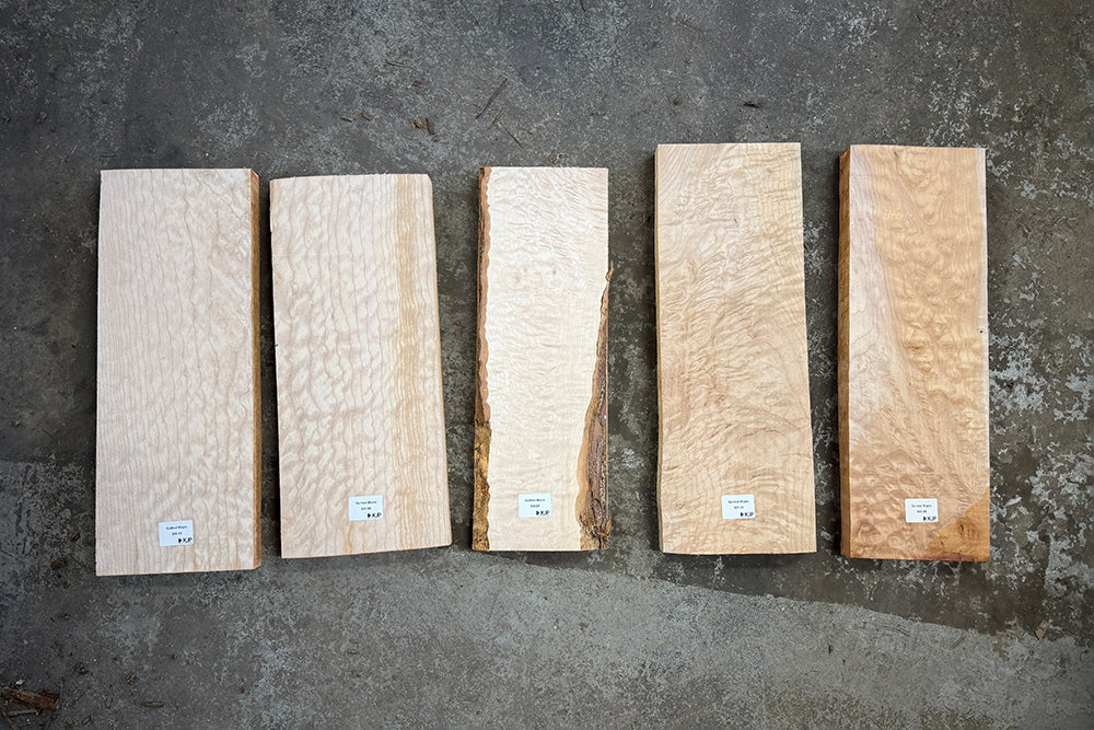 Quilted Maple Lumber - Billet
