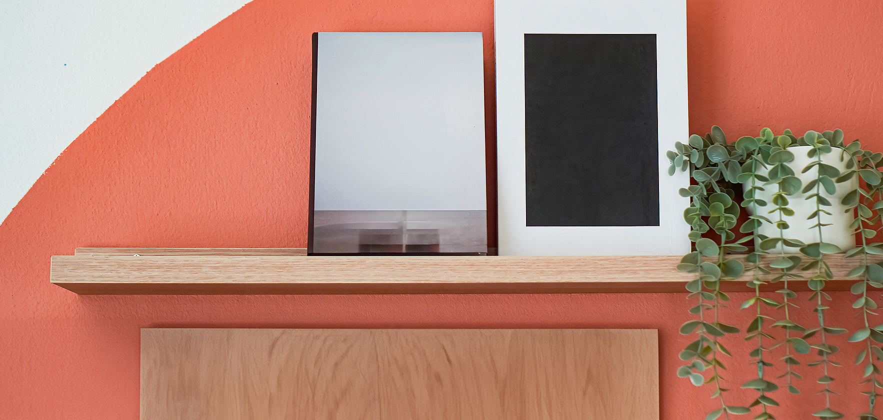 Red Oak Floating Shelf