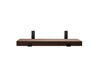 Roasted Ash Shelf with black brackets