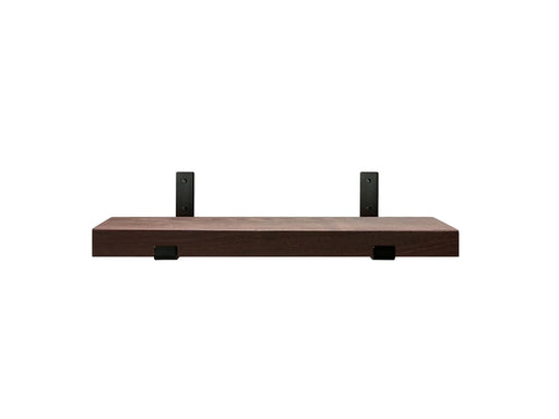 Roasted Ash Shelf with black brackets