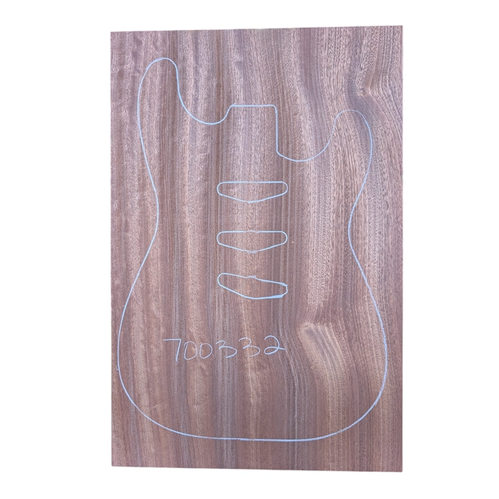 High quality sapele guitar body blank used to make unique custom guitars.